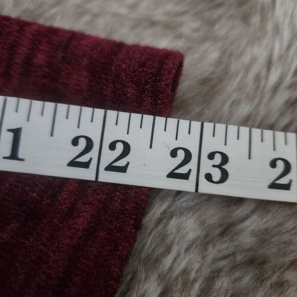 LuLaRoe Sarah Full Length Knit Duster Cardigan Sweater Burgundy Red‎ Size Small - Picture 8 of 9